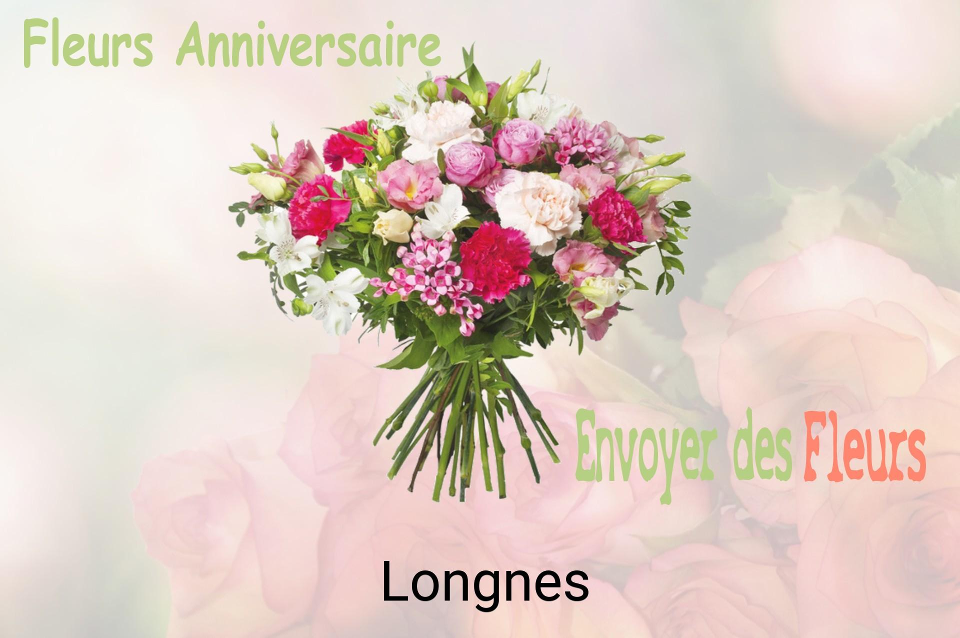 Bouquet de fleurs d’anniversaire livré à Longnes