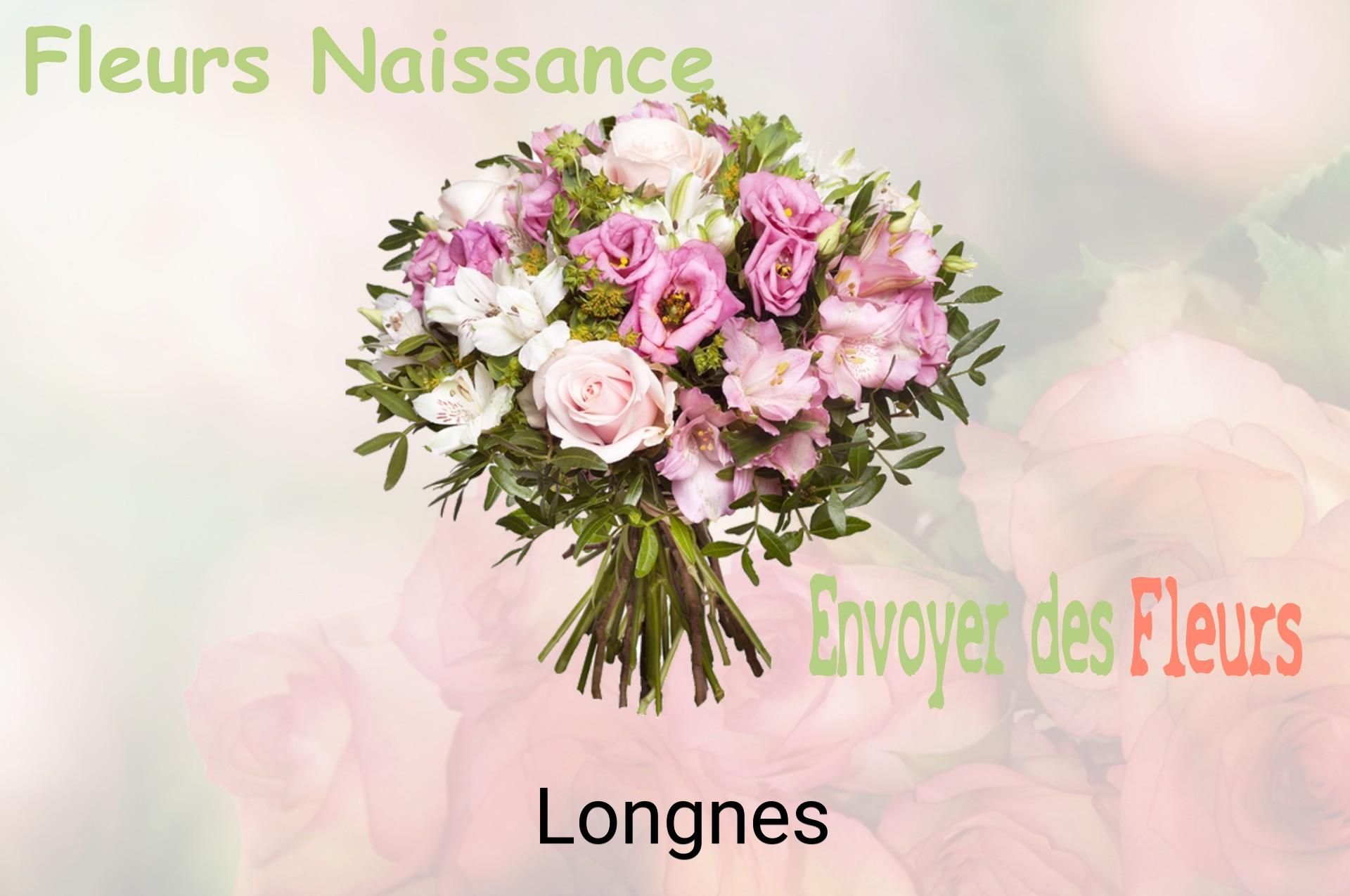 Bouquet de fleurs de naissance livré à Longnes