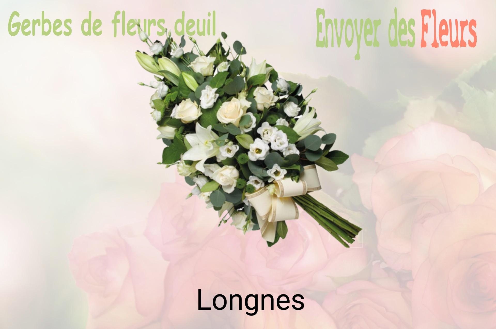 Gerbe de fleurs de deuil livrée à Longnes